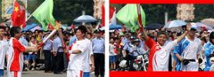 奧運圣火抵達惠州，旭日集團總經(jīng)理，常宏公司董事長楊勛擔(dān)任火炬手
